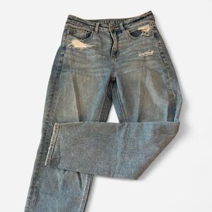 American Eagle Outfitters Blue Slim Jeans with Vintage Fading